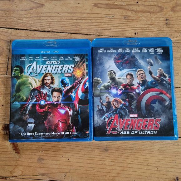Marvels Avengers & Avengers Age of Ultron blu-ray 2 pack - Picture 1 of 4